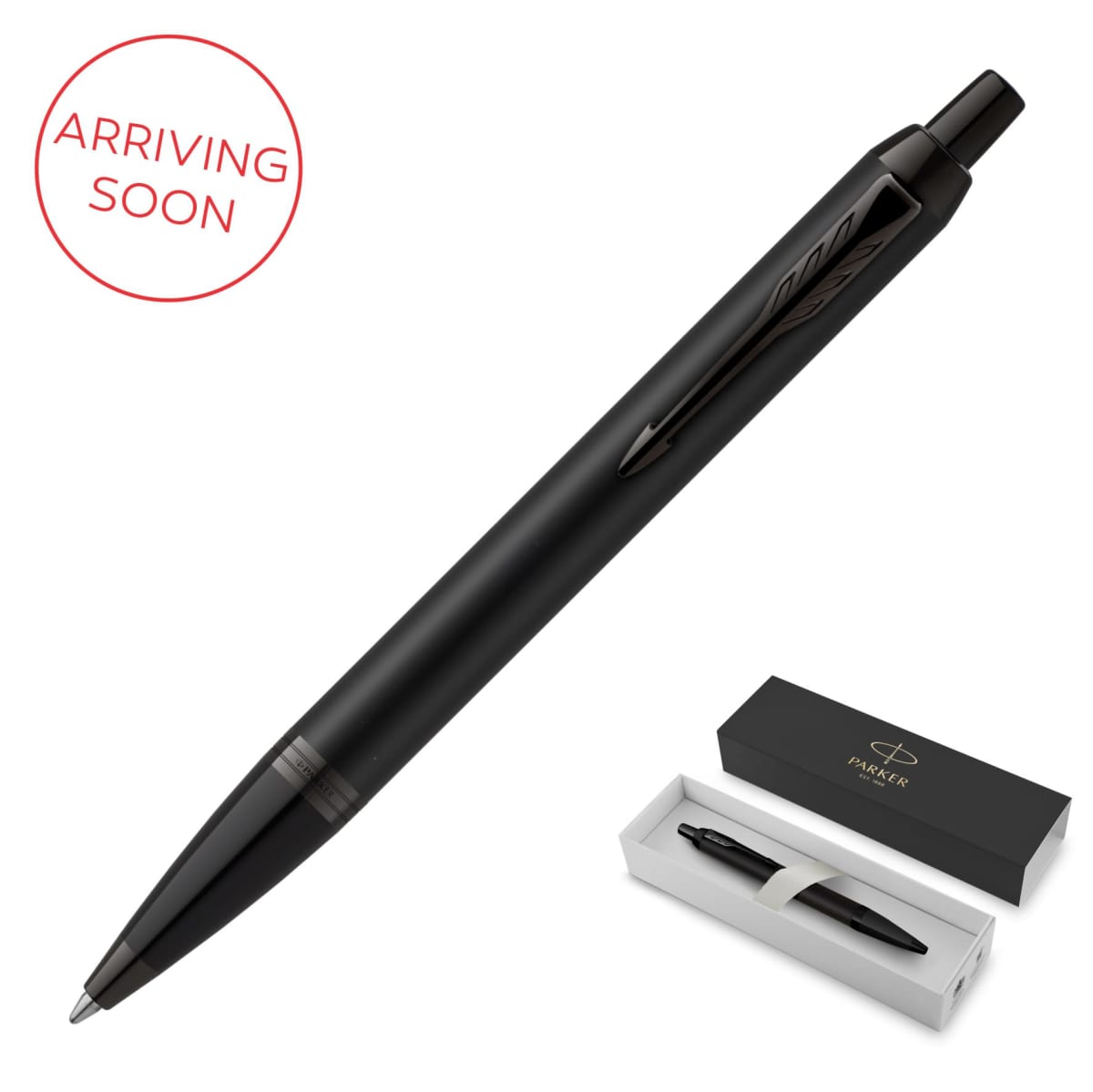 Achromatic Matte Black BT Metal Pen – Ballpoint Parker IM - Image 3