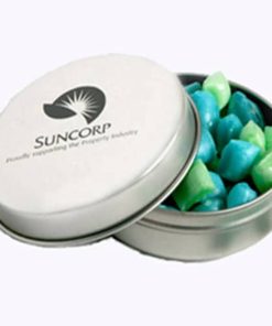 50g Tiny Humbugs on Candle Tins – Branded Tin with Stickers